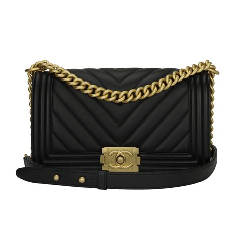 black chanel boy bag with gold hardware